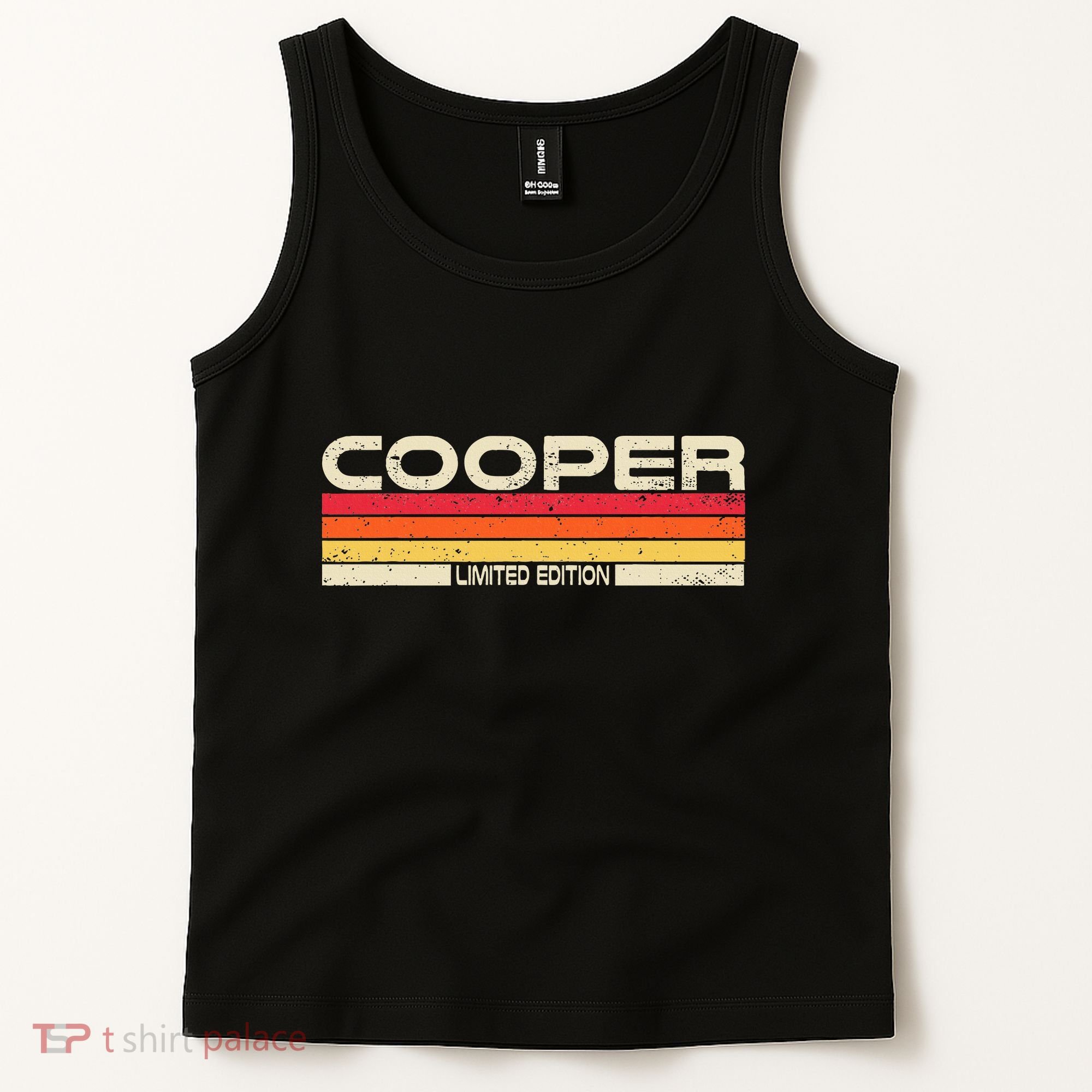 Cooper Surname Birthday Family Reunion 80s 90s Sunset Tank Top