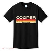 Cooper Surname Birthday Family Reunion 80s 90s Sunset Kids T-Shirt thumb 0