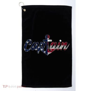 Captain Sailing Boat Sailing Captain Golf Towel