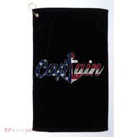 Captain Sailing Boat Sailing Captain Golf Towel thumb 0