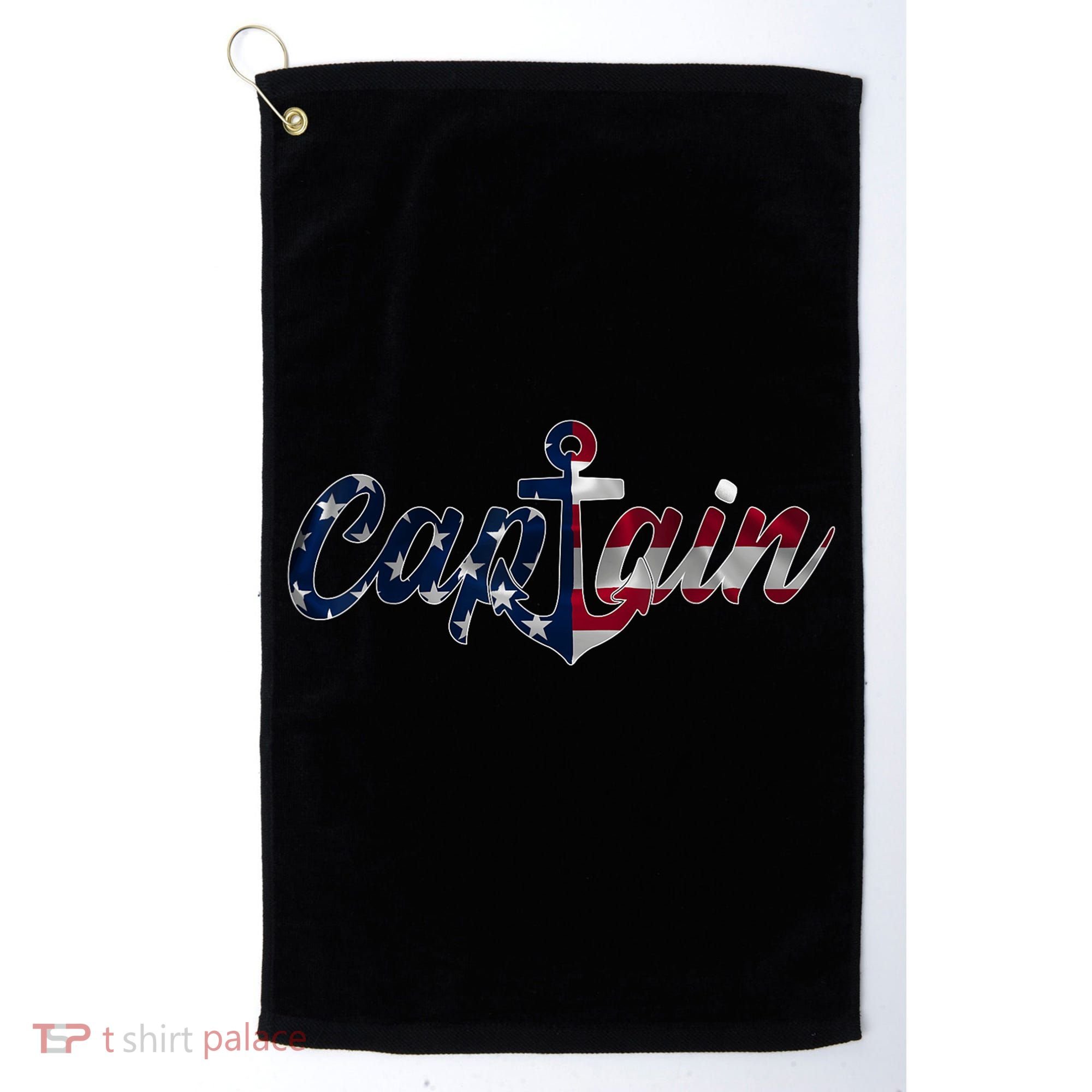 Captain Sailing Boat Sailing Captain Golf Towel