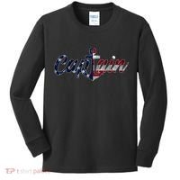Captain Sailing Boat Sailing Captain Kids Long Sleeve Shirt thumb 0