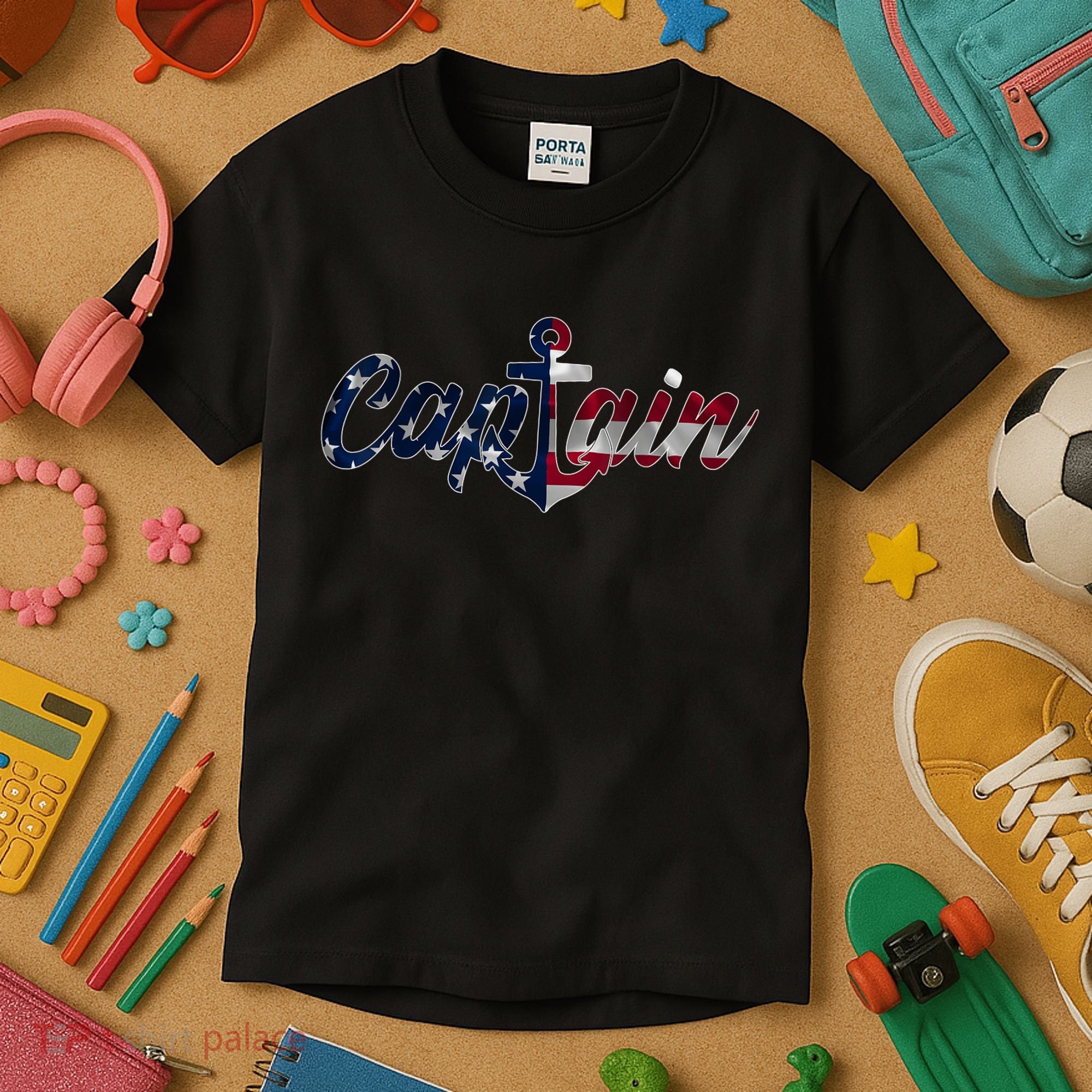 Captain Sailing Boat Sailing Captain Kids T-Shirt