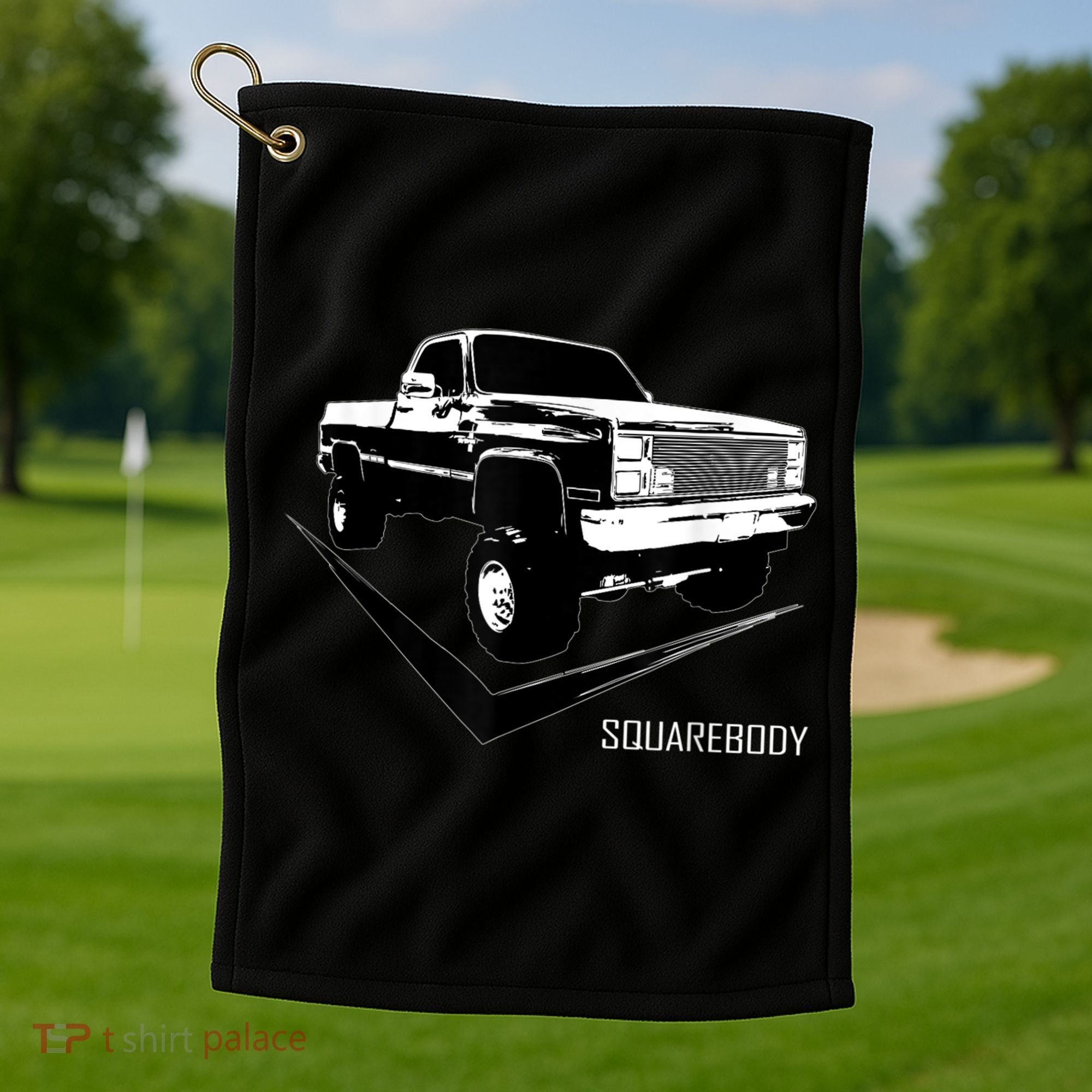 Classic Square Body Truck Squarebody Golf Towel