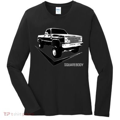 Classic Square Body Truck Squarebody Women's Long Sleeve Shirt
