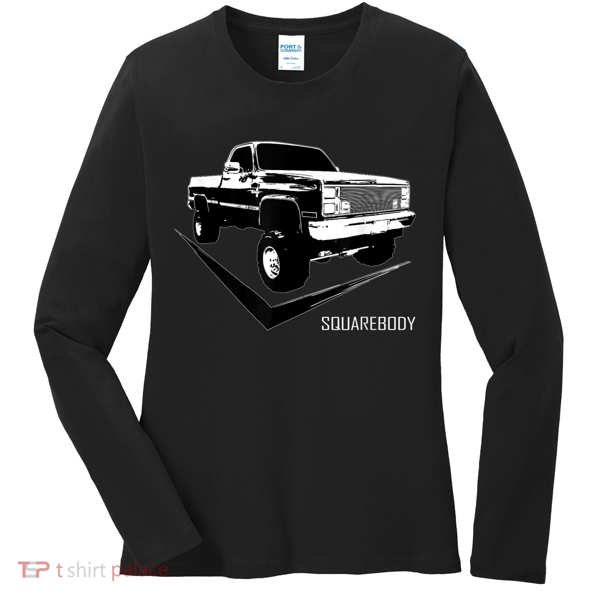 Classic Square Body Truck Squarebody Women's Long Sleeve Shirt
