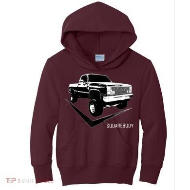 Classic Square Body Truck Squarebody Kids Hoodie