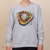 Cool Sport Baseball Glove Drip With Sprinkles Drip Women's Sweatshirt thumb 0