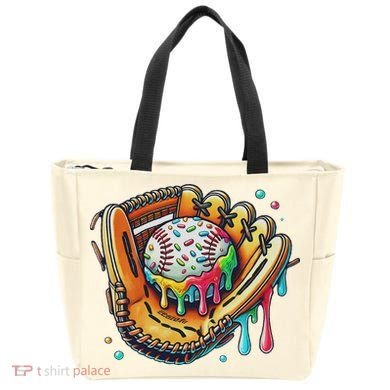 Cool Sport Baseball Glove Drip With Sprinkles Drip Tote Bag