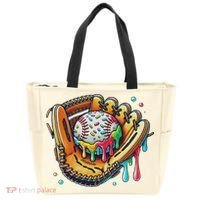 Cool Sport Baseball Glove Drip With Sprinkles Drip Tote Bag thumb 0