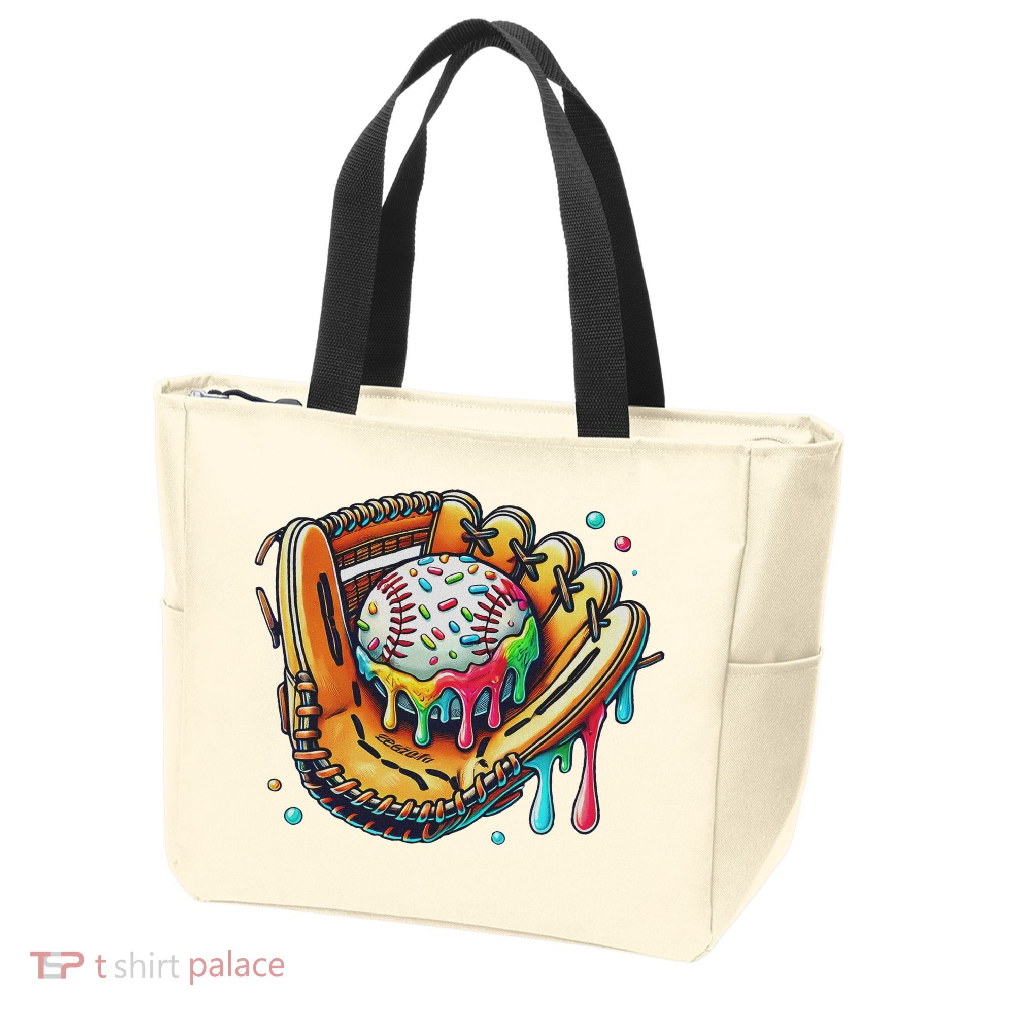 Cool Sport Baseball Glove Drip With Sprinkles Drip Tote Bag