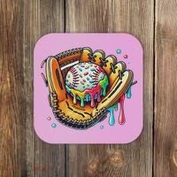 Cool Sport Baseball Glove Drip With Sprinkles Drip Coaster thumb 0