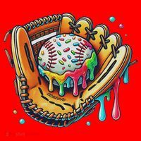 Cool Sport Baseball Glove Drip With Sprinkles Drip Santa Hat thumb 1