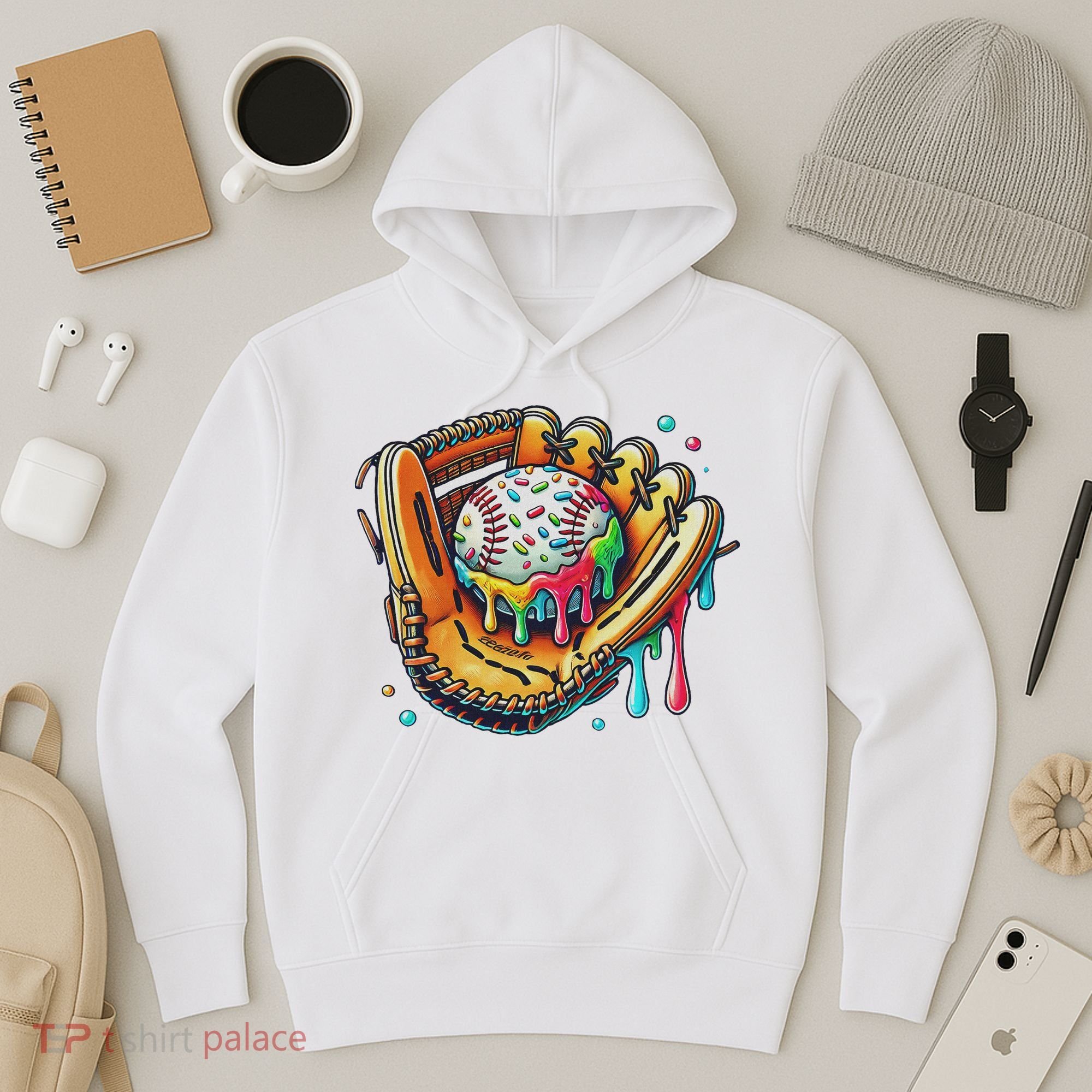 Cool Sport Baseball Glove Drip With Sprinkles Drip Hoodie