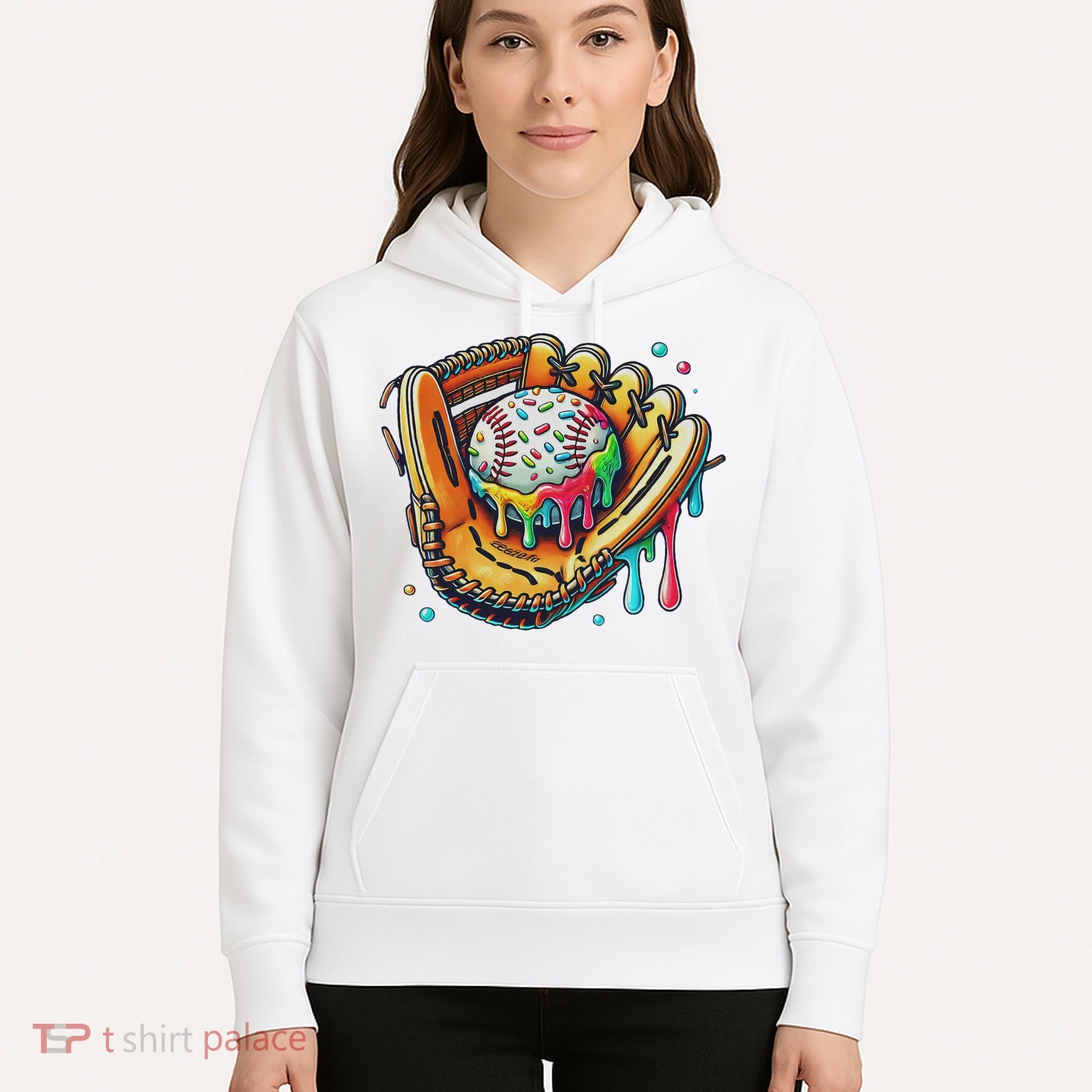 Cool Sport Baseball Glove Drip With Sprinkles Drip Hoodie
