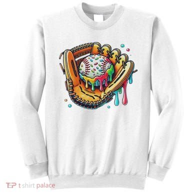 Cool Sport Baseball Glove Drip With Sprinkles Drip Sweatshirt
