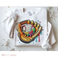 Cool Sport Baseball Glove Drip With Sprinkles Drip Sweatshirt thumb 2