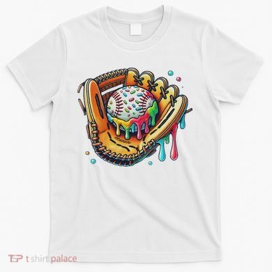 Cool Sport Baseball Glove Drip With Sprinkles Drip T-Shirt