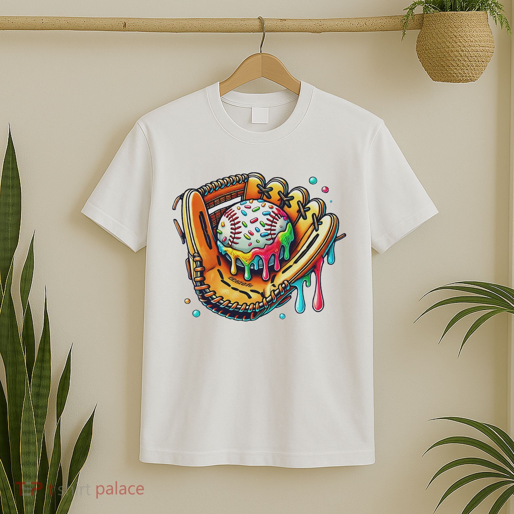 Cool Sport Baseball Glove Drip With Sprinkles Drip T-Shirt