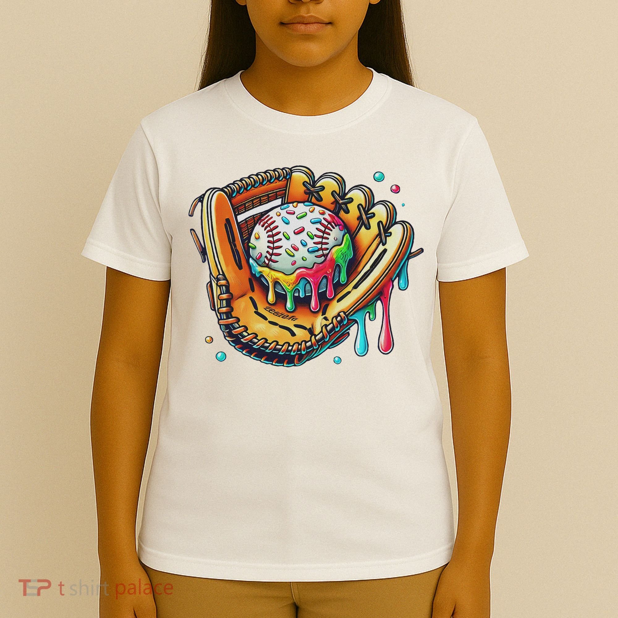 Cool Sport Baseball Glove Drip With Sprinkles Drip T-Shirt