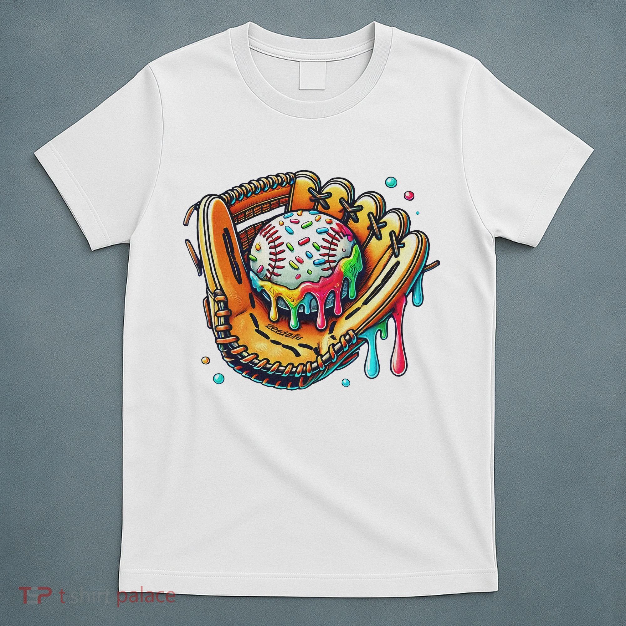 Cool Sport Baseball Glove Drip With Sprinkles Drip T-Shirt