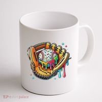 Cool Sport Baseball Glove Drip With Sprinkles Drip Coffee Mug thumb 1