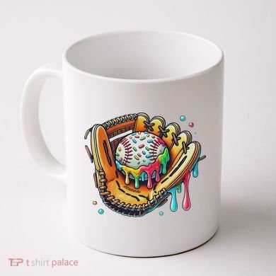 Cool Sport Baseball Glove Drip With Sprinkles Drip Coffee Mug