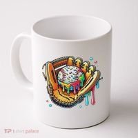 Cool Sport Baseball Glove Drip With Sprinkles Drip Coffee Mug thumb 0