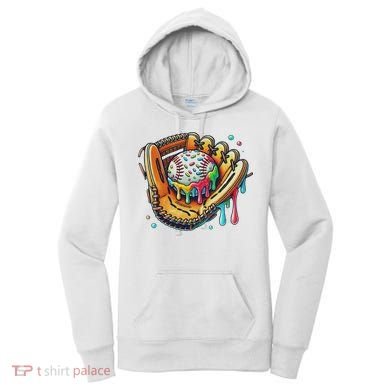 Cool Sport Baseball Glove Drip With Sprinkles Drip Women's Hoodie