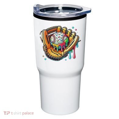 Cool Sport Baseball Glove Drip With Sprinkles Drip Tumbler