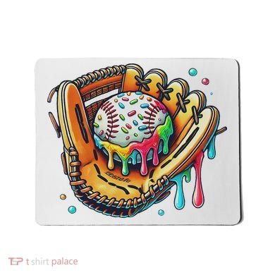 Cool Sport Baseball Glove Drip With Sprinkles Drip Mousepad
