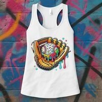 Cool Sport Baseball Glove Drip With Sprinkles Drip Women's Tank Top thumb 3