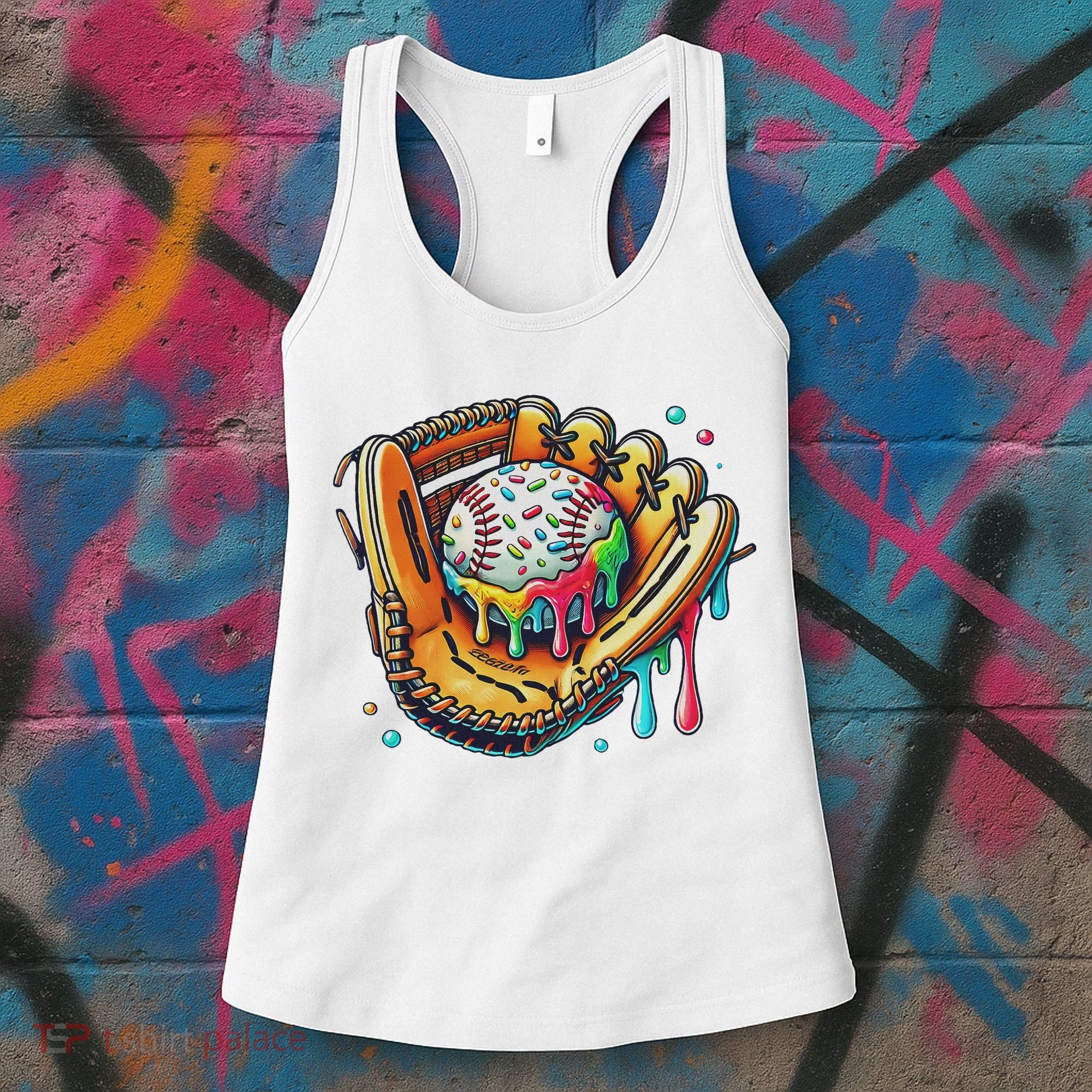 Cool Sport Baseball Glove Drip With Sprinkles Drip Women's Tank Top