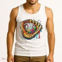 Cool Sport Baseball Glove Drip With Sprinkles Drip Tank Top thumb 3