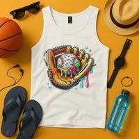Cool Sport Baseball Glove Drip With Sprinkles Drip Tank Top thumb 4