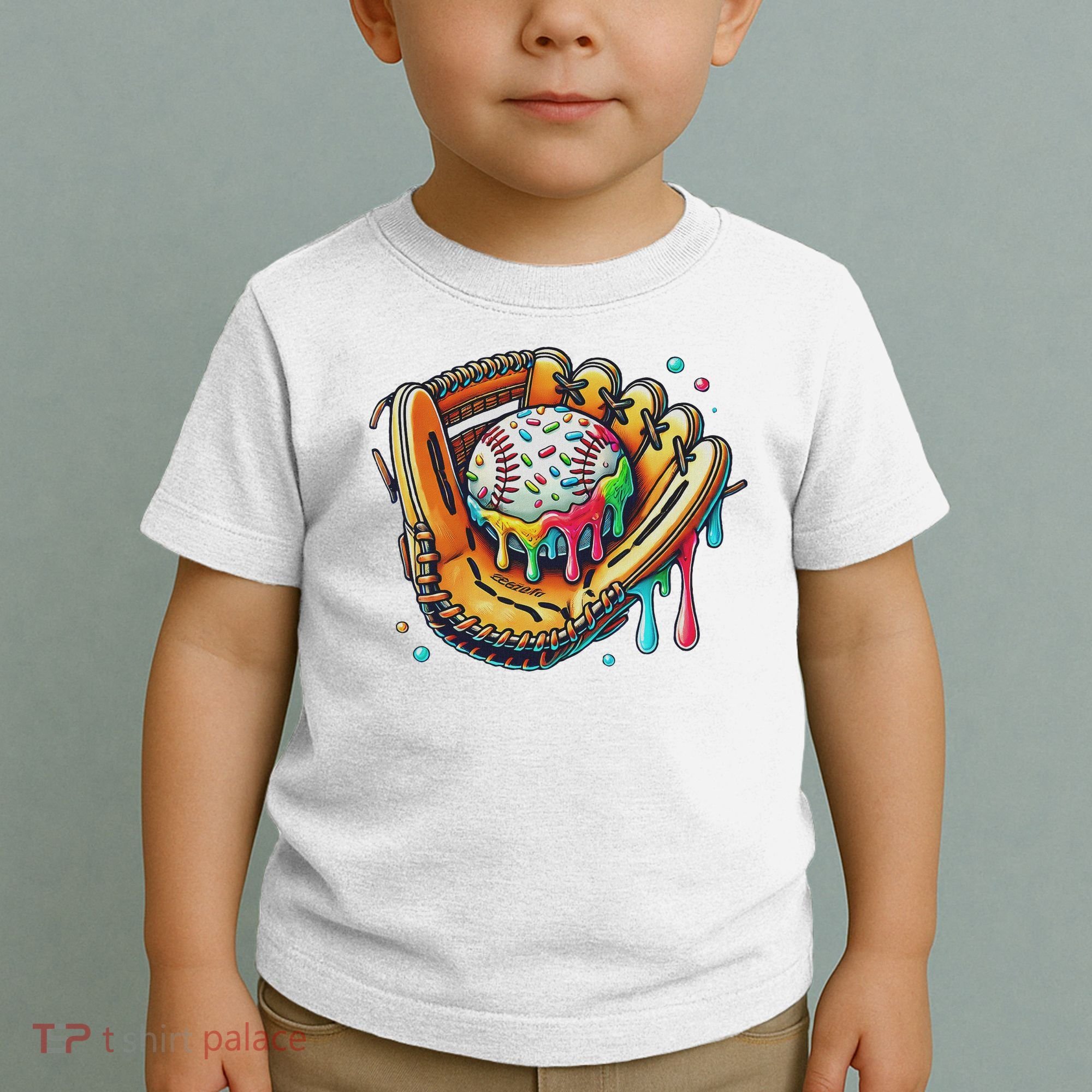 Cool Sport Baseball Glove Drip With Sprinkles Drip Toddler T-Shirt