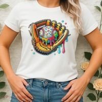 Cool Sport Baseball Glove Drip With Sprinkles Drip Women's T-Shirt thumb 2