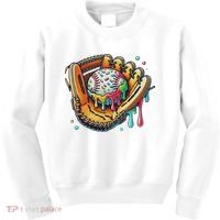 Cool Sport Baseball Glove Drip With Sprinkles Drip Kids Sweatshirt thumb 0