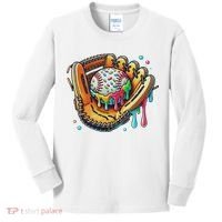 Cool Sport Baseball Glove Drip With Sprinkles Drip Kids Long Sleeve Shirt thumb 0