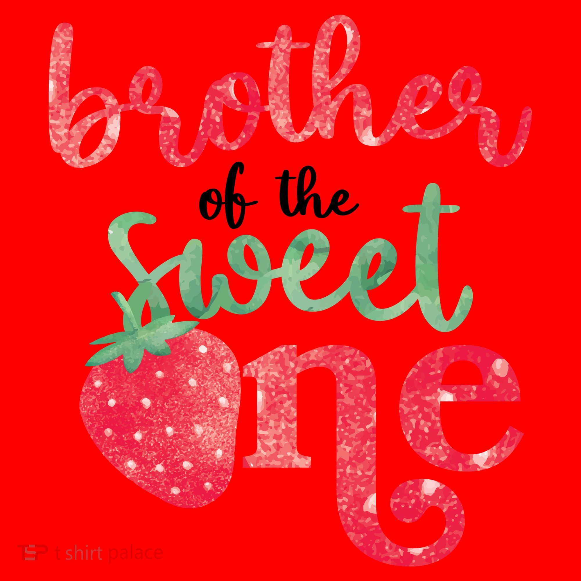 Cute Strawberry Brother Of The Sweet One Santa Hat