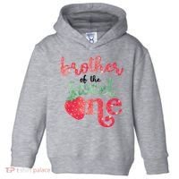 Cute Strawberry Brother Of The Sweet One Toddler Hoodie thumb 0