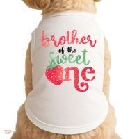 Cute Strawberry Brother Of The Sweet One Doggie Tank thumb 0