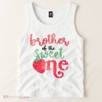 Cute Strawberry Brother Of The Sweet One Tank Top thumb 2