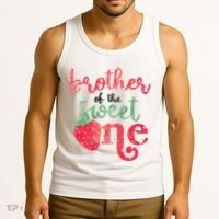 Cute Strawberry Brother Of The Sweet One Tank Top thumb 3