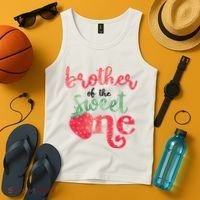 Cute Strawberry Brother Of The Sweet One Tank Top thumb 4