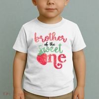 Cute Strawberry Brother Of The Sweet One Toddler T-Shirt thumb 2