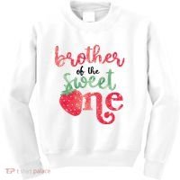 Cute Strawberry Brother Of The Sweet One Kids Sweatshirt thumb 0