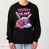 Cool Sport Baseball Home Plate Drip With Sprinkles Drip  Women's Sweatshirt thumb 0