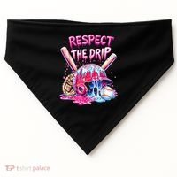 Cool Sport Baseball Home Plate Drip With Sprinkles Drip  USA-Made Doggie Bandana thumb 0