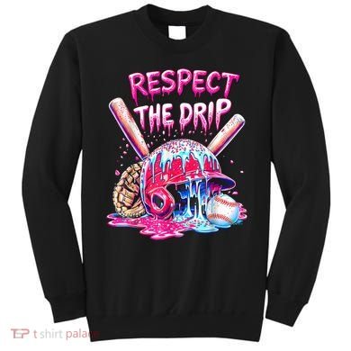 Cool Sport Baseball Home Plate Drip With Sprinkles Drip  Sweatshirt